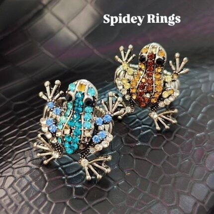 Spidey Rhinestone Rings