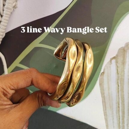 Wavy Bangle Set